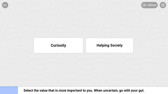 Values Assessment Tool Preview 3