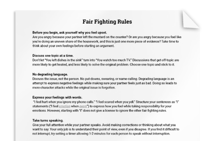 Fair Fighting Rules
