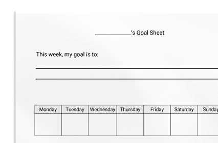 Goal Sheet