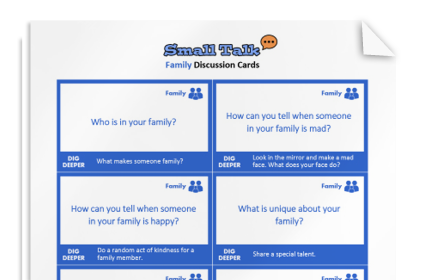 Small Talk: Discussion Cards for Kids
