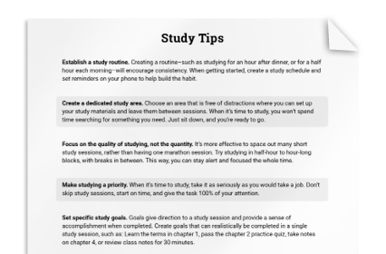 Study Tips for ADHD and Test Anxiety